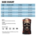 thumbnail image 4 of Daiia Vintage Butterfly Flower Skull Printed Men's Tank Tops,Casual Soft Sleeveless Gym Muscle Shirts Bodybuilding Tee-Small, 4 of 8