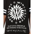 thumbnail image 4 of Supernatural Women's Distressed Winchester Brothers Nightgown Pajama Shirt Dress For Adults, 4 of 7