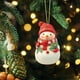 thumbnail image 2 of Colgante plano de acrílico navideño, muñeco de nieve navideño, coche, decoración para árbol de Navidad., 2 of 6
