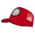 thumbnail image 2 of New Hampshire State Patched Mesh Cap - Red OSFM, 2 of 5
