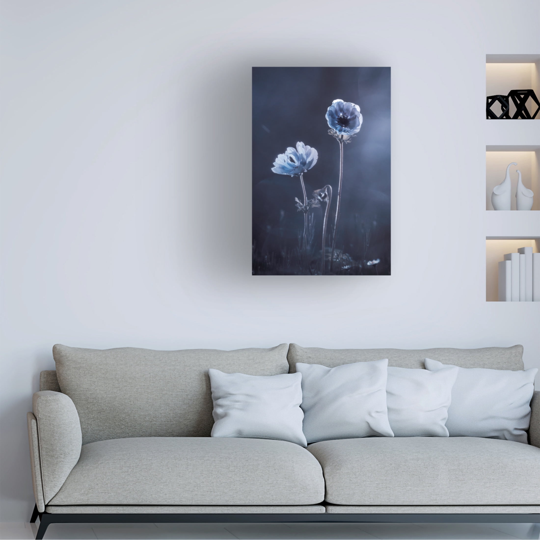 Canvas Wall Art - Fabien Bravin 'Meanwhile, Oustide Walls' Wall Art for Living Room, Bedroom, or Office Décor by Trademark Fine Art - 30 x 47 Inches