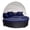 Blue, variant on Jeco All-Weather Wicker Sectional Daybed - Blue Cushions