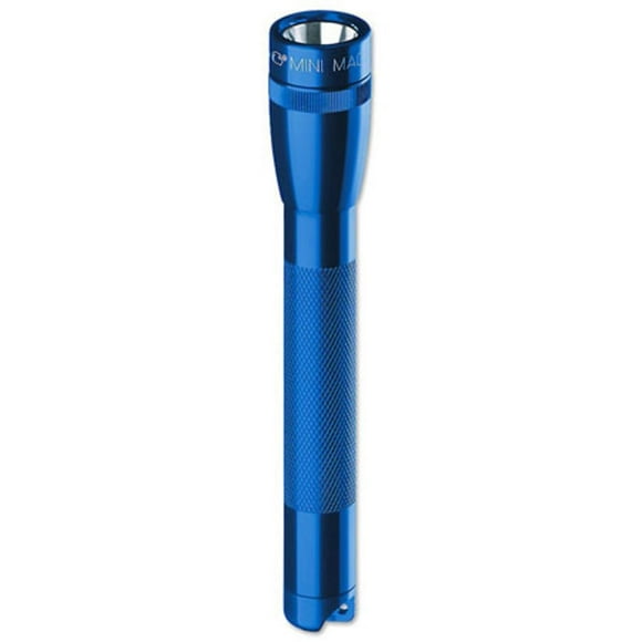 Linterna MagLite Mini incandescente de 2 celdas AA azul con funda