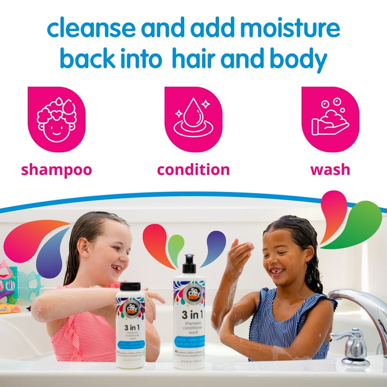 SoCozy Kid's 3-in-1 Shampoo, Conditioner, Body Wash, Kiwi Extract