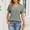 Green, variant on Zivyakyron Summer T-Shirts Womens V-Neck Short Sleeve Tops for Women Trendy Pocket Casual Tunic Solid Loose Tops
