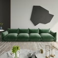 thumbnail image 1 of The Magic Home Canapé d'Angle Modulaire 4 Places en Chenille Verte,, 1 of 12
