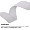 thumbnail image 3 of Lightweight Polypropylene Webbing Strap 1" 25 Yards Light Grey Strapping Band for Outdoor, 3 of 5