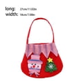 thumbnail image 4 of Matsuzay Bolso de mano con diseño de Papá Noel, bolsa de regalo encantadora, bolsa de dulces ligera, muñeco de nieve, paquete de alces, adornos Kits de decoración para fiestas Muñeco de nieve Matsuzay HA069620-02, 4 of 6