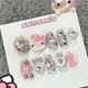 thumbnail image 1 of Sanrio Hello kitty Y2K Hot Girl pegatinas de uñas falsas estilo Harajuku, pequeño corazón fresco, colgante de diamantes de imitación, pegatinas de uñas reutilizables, 1 of 4