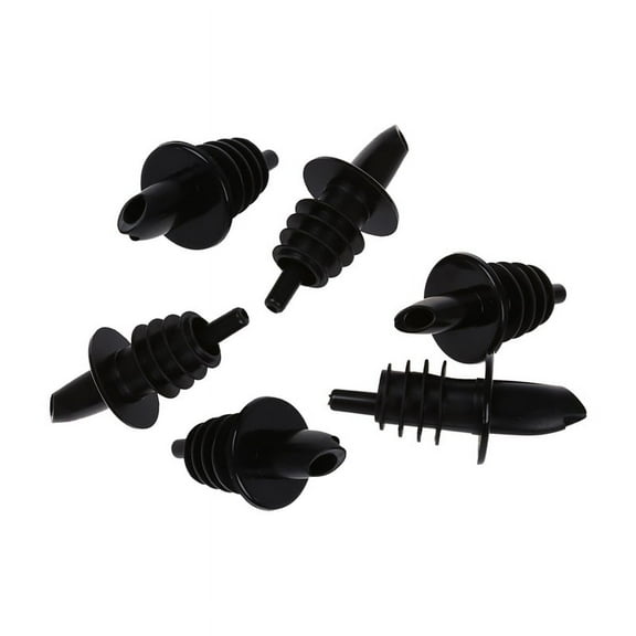 6Pcs Plastic Liquor Spirit Bottle Pourer Bar Wine Cocktail Drinks