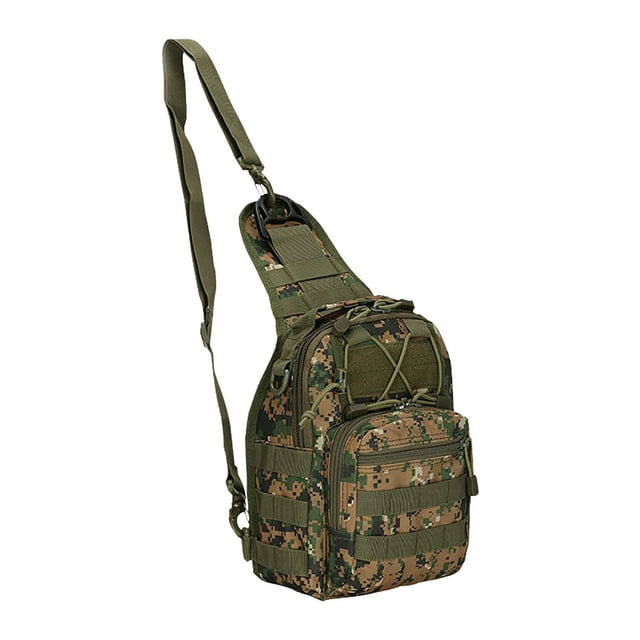 Bolso deportivo de lona, bolso de hombro, bolso de pecho multifuncional para exteriores Wmkox8yii jkg4671