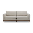 thumbnail image 3 of Better Homes & Gardens Springwood Wood Frame 83.46" Couch, Cream Linen, Light Honey Woodbase Finish, 3 of 13