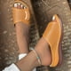 thumbnail image 2 of Amzcrzy Zapatos de mujer,Zapatos de mujer,Zapatillas de mujer, Sandalias ortopédicas de moda para mujer, zapatos casuales con cuñas transpirables y huecas, de color liso y tacón bajo. Sandalias Mujer, 2 of 5