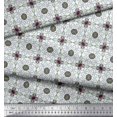 thumbnail image 3 of Soimoi Velvet Fabric Swirl & Floral Patchwork Print Fabric by The Yard 58 Inch Wide, 3 of 3