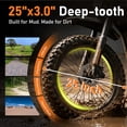 thumbnail image 5 of 25" 6000W Peak Electric Dirt Bike for Adults & Teens, 60V 35Ah Long Range Battery Electric Motorcycle, Max.43mph & 120 Miles, LCD with NFC Unlock, Full Suspension, off-road E-Bike UL2849 Green, 5 of 12