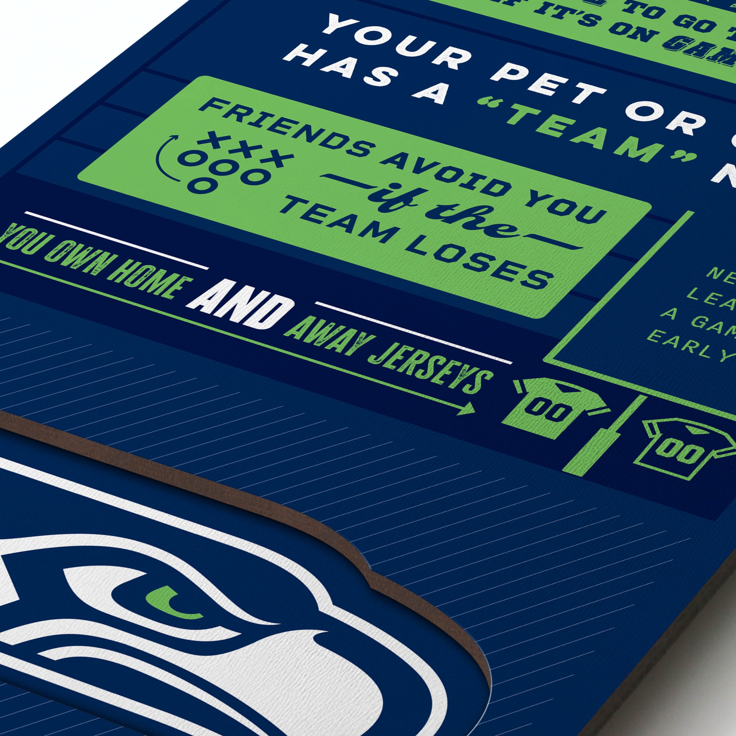 YouTheFan NFL Seattle Seahawks 3D Top 10 Wall Art