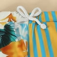 thumbnail image 5 of Mercatoo Clothes&nbsp;Set Children for Toddler Boys Short Sleeve Striped Patchwork Floral Prints T Shirt Tops Shorts Outfits, 5 of 6
