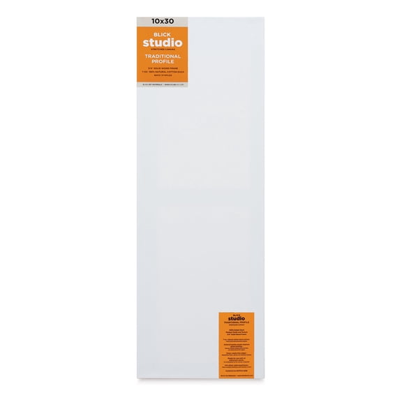 Blick Studio Stretched Cotton Canvas - Traditional Profile, 10" x 30"