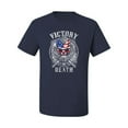 thumbnail image 2 of Wild Bobby, American Skull Victory or Death, Pop Culture, Men Graphic Tees, Navy, Small, 2 of 3