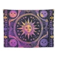 thumbnail image 5 of ONETECH Burning Sun and Moon Tapestry - Black and White Tapestries - Burning Sun with Star Wall Hanging decor for Bedroom - Christmas Wall Tapestry Large - Room Decor Aesthetic - Moon and Sun Tapestry, 5 of 7