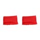 thumbnail image 3 of Adorno de poliéster Qarigey Flecos de encaje de cinta rojo brillante 2Conjunto, 3 of 6