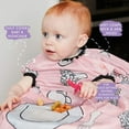 thumbnail image 3 of Grabease Allover Waterproof Bib for Self-Feeding Babies and Toddlers 6-24 Mos. – Baby Bibs with Plate Outline Fully Covers Baby and High Chair – Safe, Machine Washable Baby Led Weaning Supplies, 3 of 7