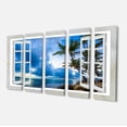 thumbnail image 2 of Designart 'Window Open to Cloudy Blue Sky ' Oversized Landscape Wall Art Print, 2 of 3