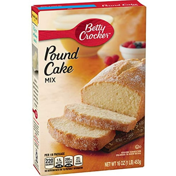 Betty Crocker Cake Mix, Pound Cake, 16 Oz