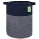 thumbnail image 1 of Cesta de lavandería BOSROTY, tamaño grande, 72 L, para ropa, color azul marino, 1 of 9