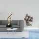 thumbnail image 2 of Figura decorativa de escritorio con forma de nota musical, estatua de búho en miniatura, hecha de resina, ideal para decorar el hogar, la oficina, el, 2 of 8