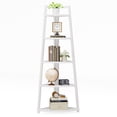 thumbnail image 5 of Fnova 71" 5-Tier Industrial Corner Ladder Shelf, Modern Corner Bookshelf, Compact Bookcase, Plant Stand for Living Room, Kitchen, Home Office, 5 of 11