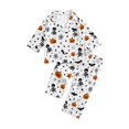 thumbnail image 2 of WAYUTE Girls Pajamas Long Sleeve Loungewear Pjs Set Cute Halloween Skeleton Pumpkin Print Soft Cozy 2 Piece Theme Sleepwear Casual Daily Wear, 2 of 4