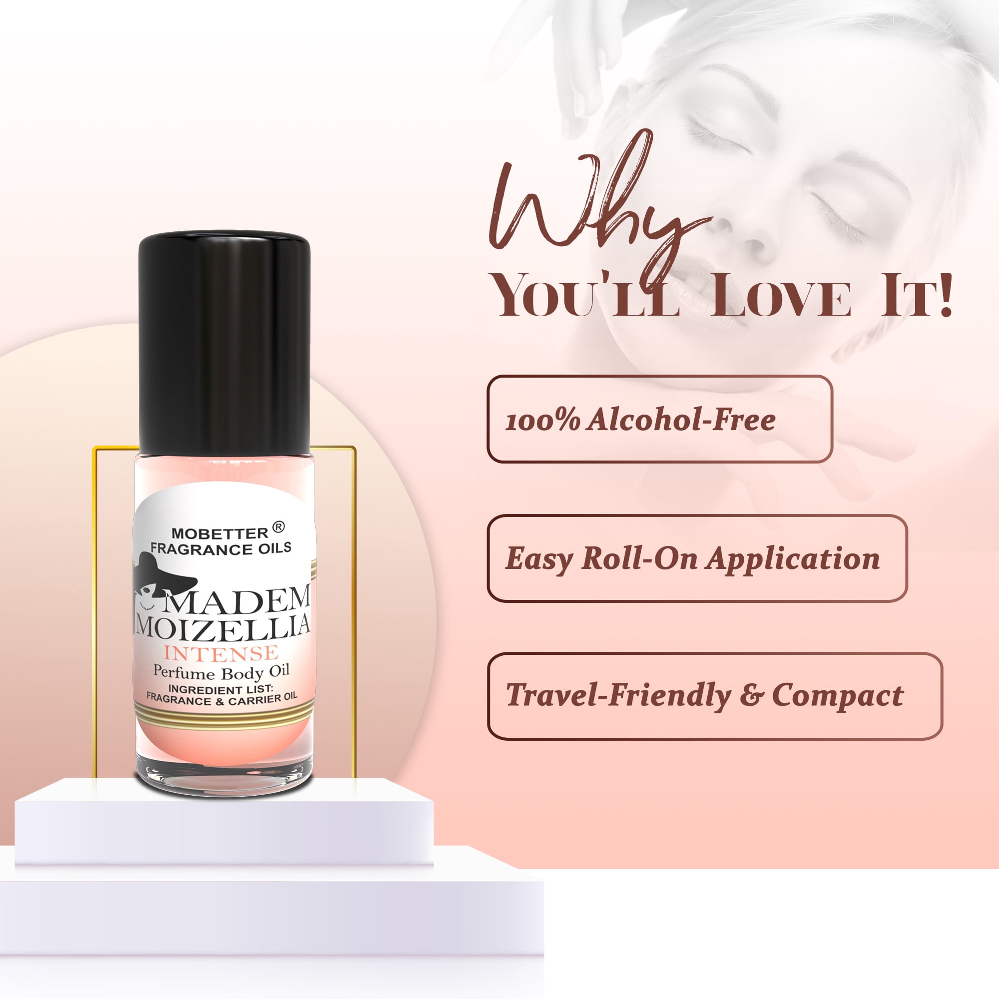 MOBETTER FRAGRANCE OILS Madem Moizellia Intense 1 Oz Perfume Body Oil for Women