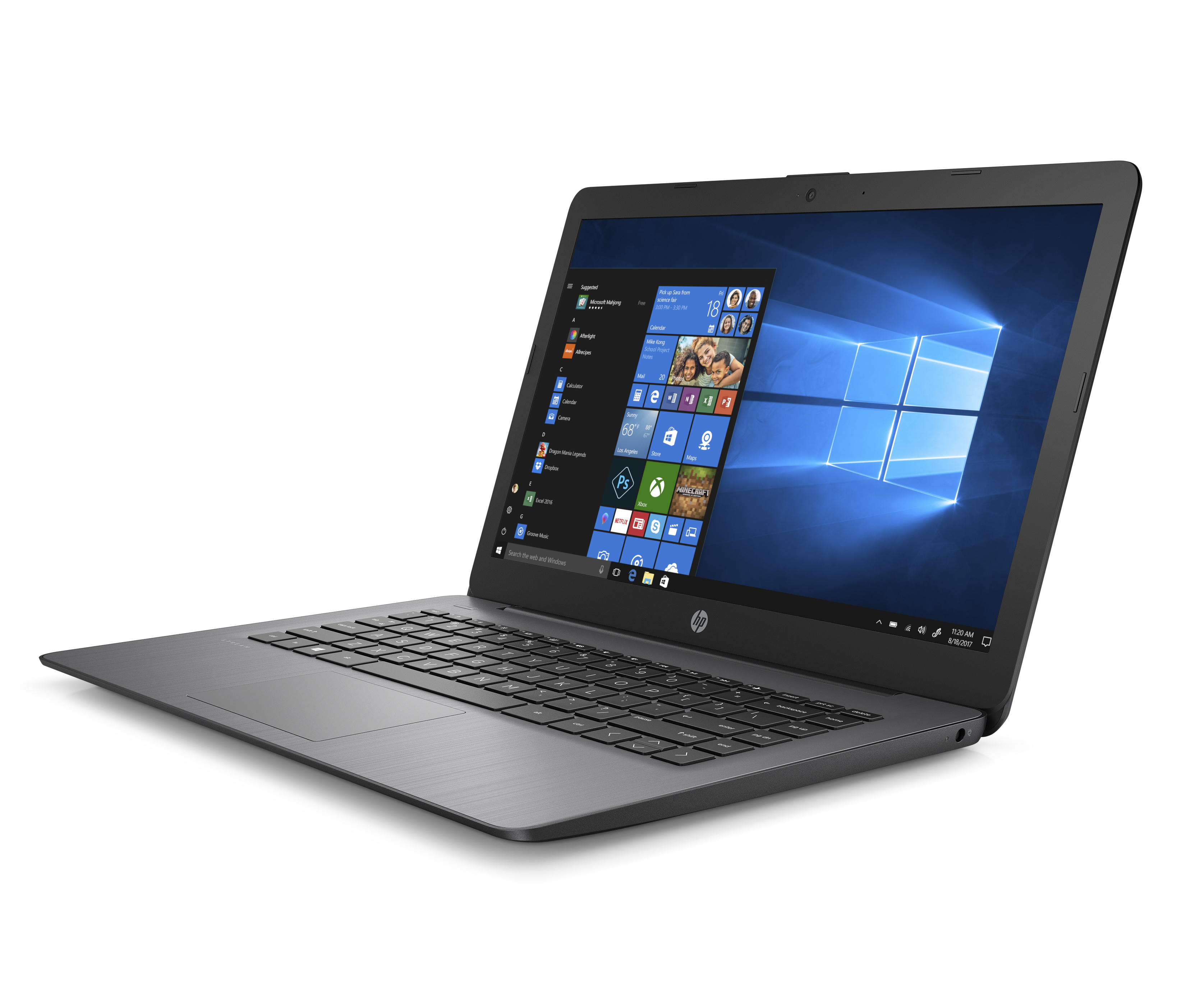 HP Stream 14 Laptop, Intel Celeron N4000, 4GB SDRAM, 32GB eMMC, Office 365 1-yr, Brilliant Black - image 3 of 6