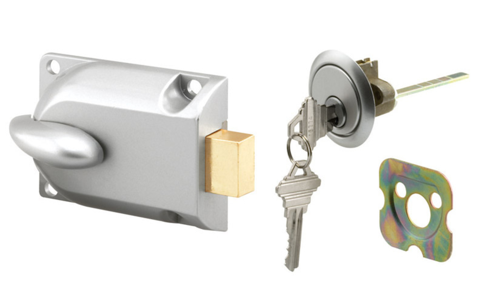 9216144,GARAGE DOOR DEADBOLT LOCKS,CENTER MOUNT,HEAVYDUTY Finish