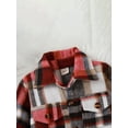 thumbnail image 4 of hirigin Kids Girls Plaid Shirt Jacket Autumn Casual Button Up Jackets Coat for Toddler Baby Outwear, 4 of 8