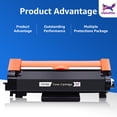 thumbnail image 3 of TN760 TN730 Toner Replacement for Brother TN 760 TN 730 Toner Cartridge for MFC-L2750DW DCP-L2550DW HL-L2395DW Black High Yield Printer for MFC-L2150DW HL-L2370DW Toner(Black,1 Pack), 3 of 13