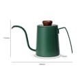 thumbnail image 3 of 300ml Stainless Steel Pour Over Gooseneck Hand Drip Coffee Kettle Spout Pot, 3 of 11