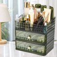 thumbnail image 2 of Makeup Organizer with Stackable Drawers Large Capacity Makeup Vanity Organizer with Compartment 3 Tier Cosmetic Storage Rack  Pattern Makeup Case Organizer for Dresser Bathroom Bedroom, 2 of 6
