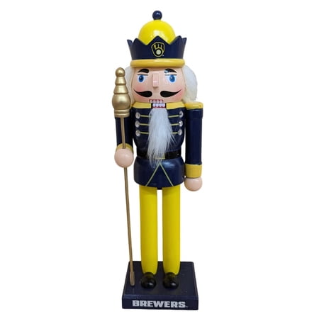 Milwaukee Brewers 12 Wooden Nutcracker Statue