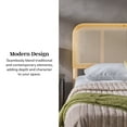 Walker Edison Rattan-Panel Queen Platform Bedframe - Walmart.com