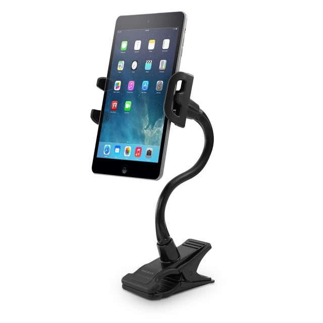 Soporte para tableta y clip para teléfono con cuello de cisne ajustable por Macally