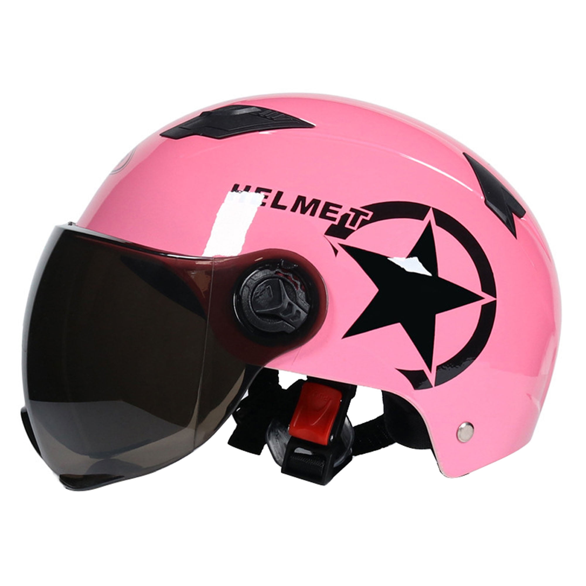 Motorcycle Helmet Scooter Bike Open Face Half Anti-UV Safety Motocross Helmets