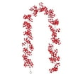 thumbnail image 2 of SCNOR Artificial Christmas Ivy Garland with Red Berries, 78in PVC Hanging Decor - for Xmas Tree, Desktop, Holiday Ornament, 2 of 6