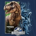 thumbnail image 4 of Jurassic Park Boys Jurassic World Long Sleeve Crewneck T-Shirt for Little and Big Boys Sizes 4-20 Navy, 4 of 7