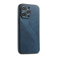thumbnail image 4 of PU Leather Case for iPhone 14, Full Camera Lens Protection Cover,PU Leather Slim Luxury Business Non-Slip Grip Rugged Shockproof Full Body Protective Case for iPhone 14, Blue, 4 of 5