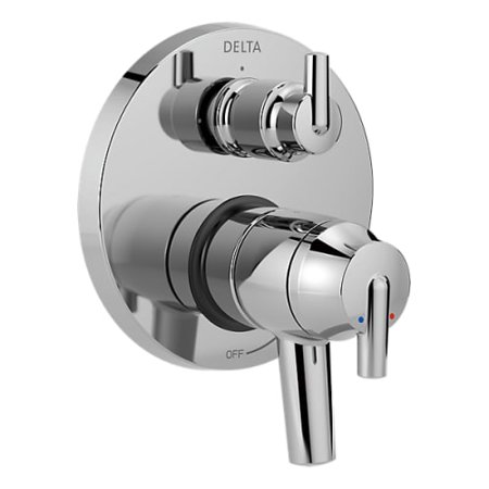 Delta Trinsic Contemporary Two Handle Monitor&reg; 17 Series Valve Trim with 3-Setting Integrated Diverter in Chrome T27859