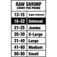 Great Value Frozen Raw Colossal Peeled Deveined Tailon Shrimp, 12 oz