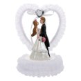 thumbnail image 1 of KAKOWELY 1 pieza de estatua romántica de novios y novias para decorar tartas de San Valentín., 1 of 4
