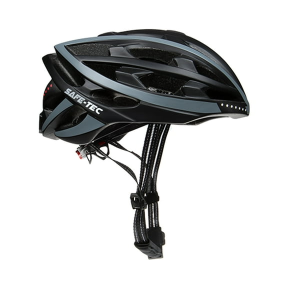Safe Tec Bicycle Helmet Black/Gray Medium